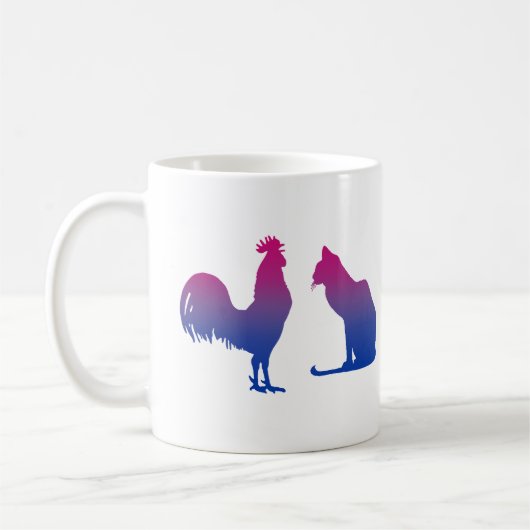 Mug Coq bisexuel et chatte (Gauche)
