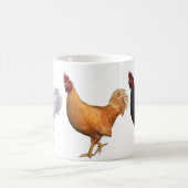 Mug Coq blanc orange et noir (Centre)