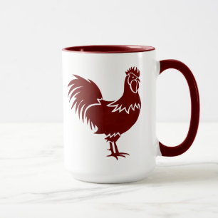 Mug Coq de campagne rustique et cool