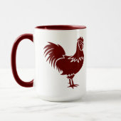 Mug Coq de campagne rustique et cool (Gauche)