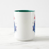 Mug Coq de campagne Style aquarelle (Centre)