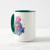 Mug Coq de campagne Style aquarelle (Devant gauche)