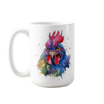 Coq de campagne Style aquarelle
