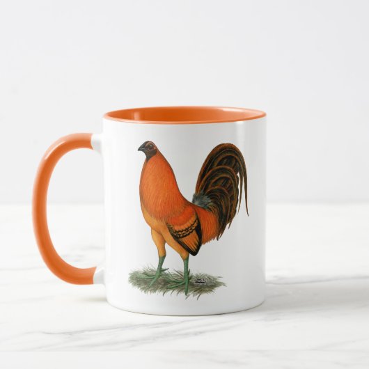 Mug Coq de combat Ginger Rouge (Gauche)