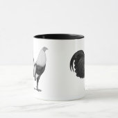 Mug Coq de combat gris à ailes de canard (Centre)