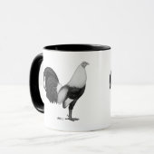 Mug Coq de combat gris à ailes de canard (Devant gauche)