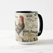 Mug Coq de Paris Découpage Vintage (Devant droit)