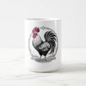 Mug Coq noir et blanc (Centre)