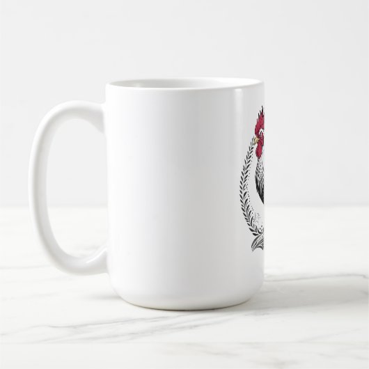 Mug Coq noir et blanc (Gauche)
