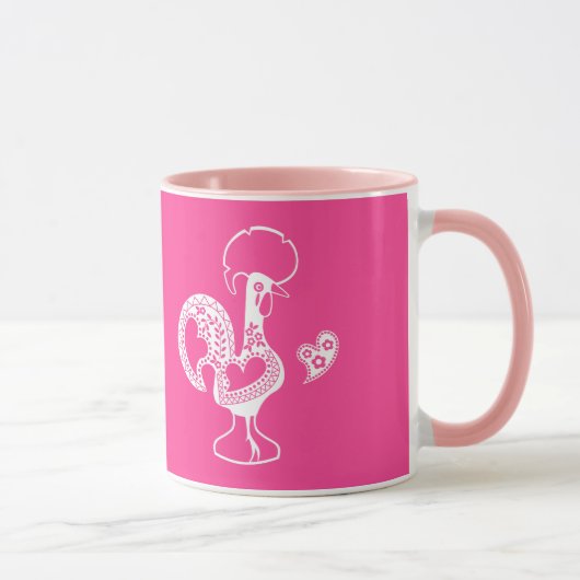Mug Coq portugais Bom dia - Citation du matin (Droite)