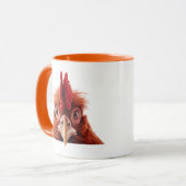 Mug Coq qui regarde (Devant gauche)
