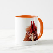 Mug Coq qui regarde (Devant droit)