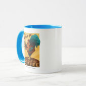 Mug Coq - Réveillez-vous et sentez le café (Devant gauche)