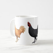 Mug Coq Rouge Doré Et Noir (Devant gauche)