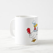 Mug Coq servant de la nourriture (Devant gauche)