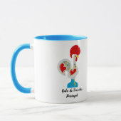 Mug Coq traditionnel de Barcelos en blanc (Gauche)