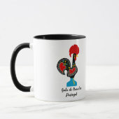 Mug Coq traditionnel de Barcelos en noir (Gauche)