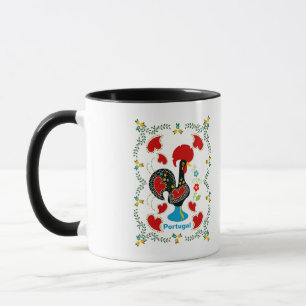 Mug Coq traditionnel du Portugal en noir