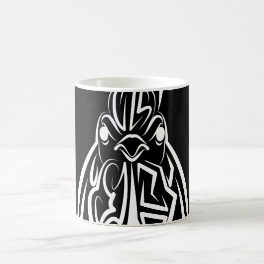 Mug Coq tribal noir et blanc (Centre)