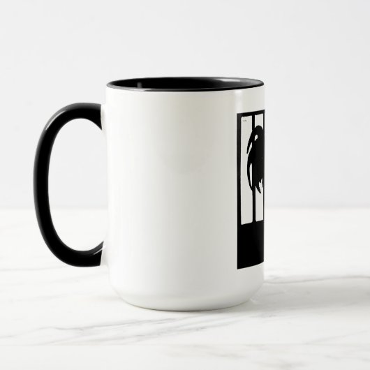 Mug Coq Victorien De Bois Sur Musique (Gauche)