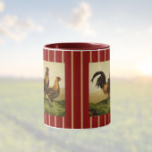Mug Coqs Hambourg dorés rayés d'or