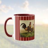 Mug Coqs Hambourg dorés rayés d'or