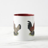 Mug Coqs nains de D'Uccle :  Mille Fleur (Centre)