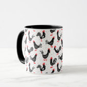 Mug Coqs rustiques (Devant gauche)