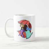 Mug Coque de sirène mignonne personnalisée (Gauche)