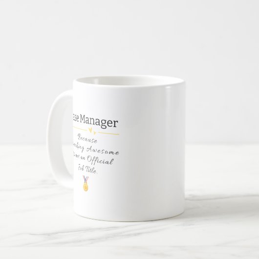 Mug Coque Manager Freaking Awesome (Devant gauche)