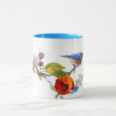 Mug coquelicot et oiseau (Centre)