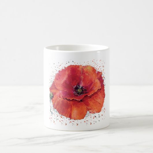 Mug coquelicot rouge (Centre)