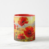 Mug Coquelicots dans la lumière du soir (Centre)