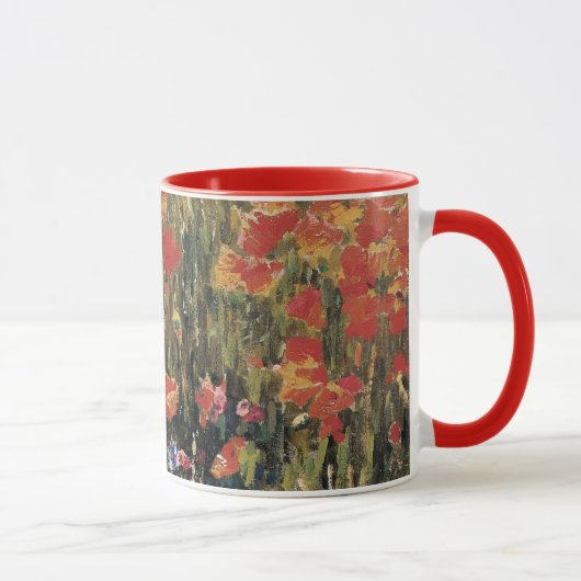 Mug Coquelicots par Robert Vonnoh, Impressionnisme Vin (Droite)