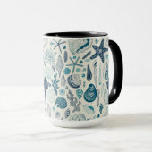 Mug Coques de mer sur le blanc (Devant droit)