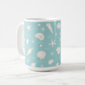 Mug Coques Starfish Sun Fun Texte ivoire ID918 (Devant gauche)