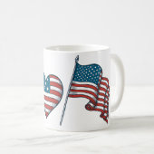 Mug Coquette 4 juillet Drapeau américain Cherry (Devant droit)