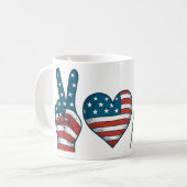 Mug Coquette 4 juillet Drapeau américain Cherry (Devant gauche)
