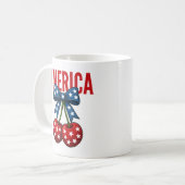 Mug Coquette 4 juillet Drapeau américain Cherry (Devant gauche)