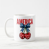 Mug Coquette 4 juillet Drapeau américain Cherry (Gauche)