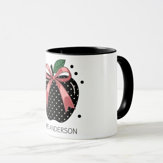 Mug Coquette Apple Teacher Gift (Devant droit)