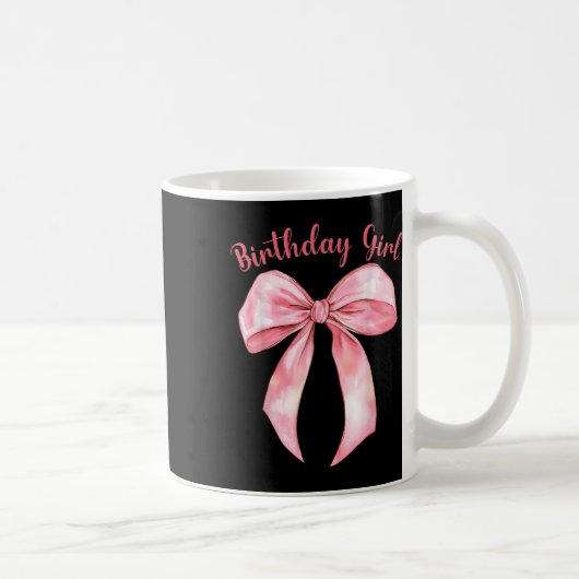 Mug Coquette Bow Anniversaire Filles Esthétiques Fille (Droite)