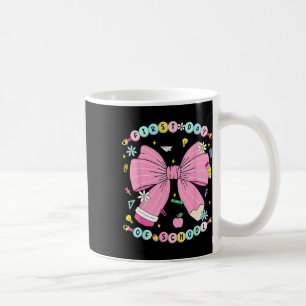 Mug Coquette Bow Crayon Kindergarten Retour À L'École