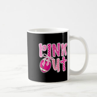 Mug Coquette Bow Dentelle Football Pink Out Cancer du
