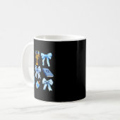 Mug Coquette Bow Jewish Holiday Chanukah Hanukkah Meno (Devant gauche)