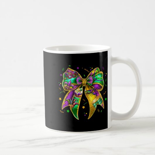 Mug Coquette Bow Mardi Gras New Orleans Fleur De Lis F (Droite)