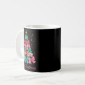 Mug Coquette Bow Merry Christmas Xmas Tree Family Paja (Devant gauche)
