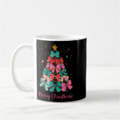Mug Coquette Bow Merry Christmas Xmas Tree Family Paja (Gauche)