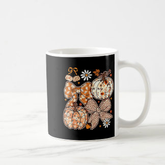 Mug Coquette Bow Pumpkin Season Thanksgiving Autumn Fa