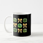 Mug Coquette Bow Shamrock Disco Ball Patricks Day Iris (Gauche)